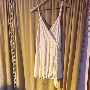 Elegant White Wrap romper